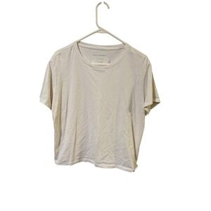 Free Assembly Size Large Organic Cotton Boxy Crewneck T-Shirt White